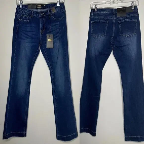 L&B size 6 Bootcut Jeans - dark wash non distressed denim - Picture 2 of 9